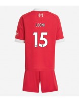 Liverpool Giovanni Leoni #15 Hjemmedraktsett Barn 2025-26 Korte ermer (+ bukser)